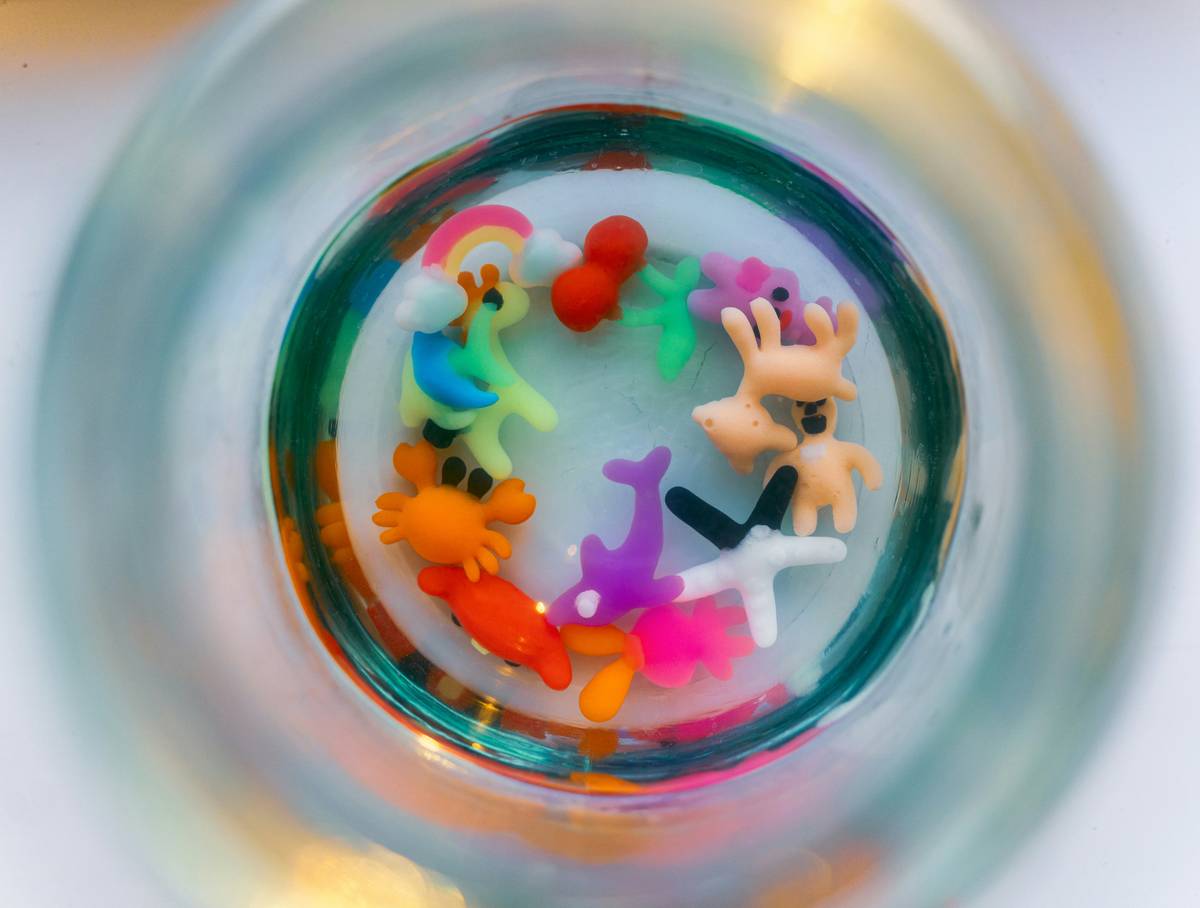 glass toy unique craft displayed safely on high shelf away from pets